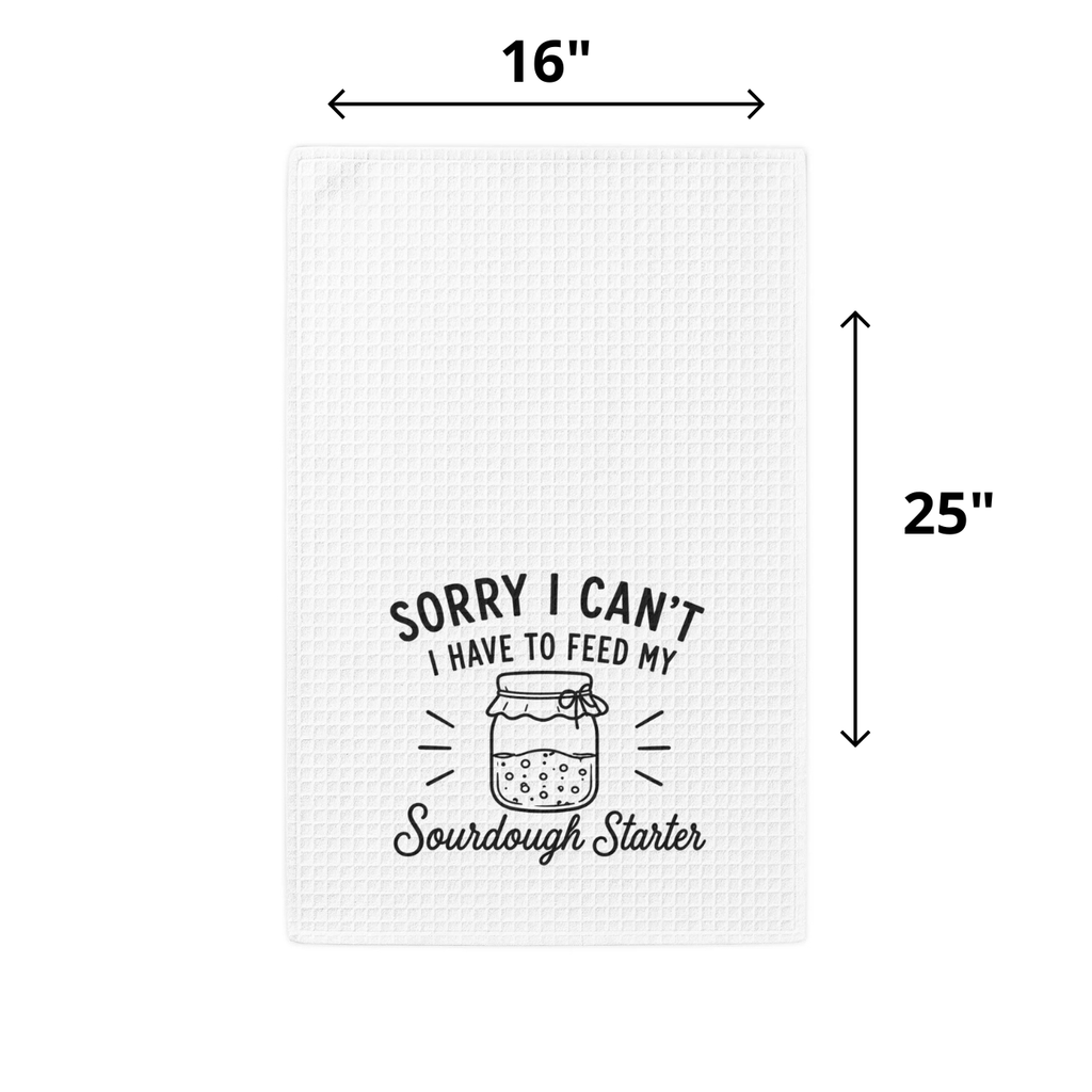 Kitchen Hand Towel — "Sorry I Can't"