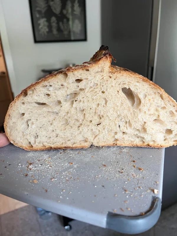 Crisp crust, soft crumb.