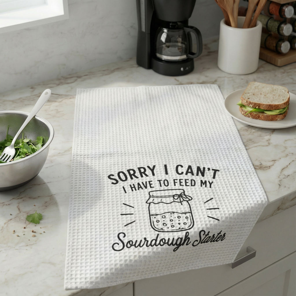 Kitchen Hand Towel — "Sorry I Can't"