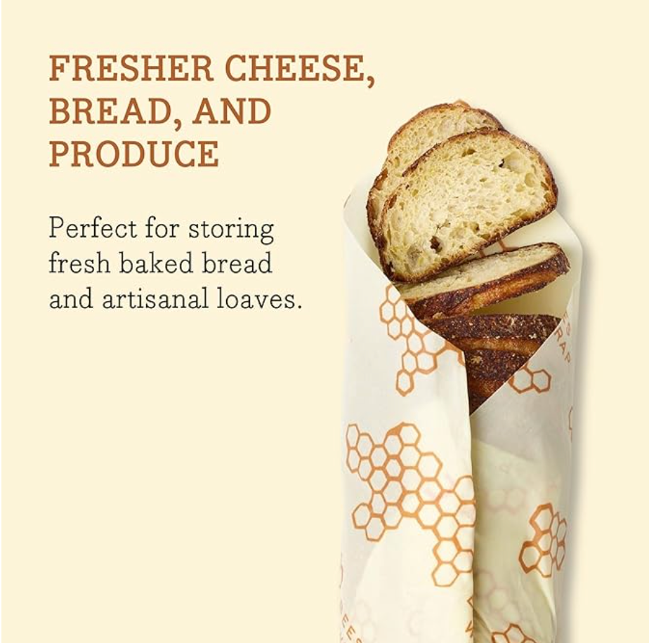 Reusable Beeswax Wraps for Food (3-pack)